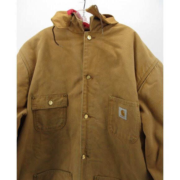 VINTAGE Carhartt Jacket XXL Blanket Lined Barn Chore Duck Canvas CO1 - Picture 2 of 16
